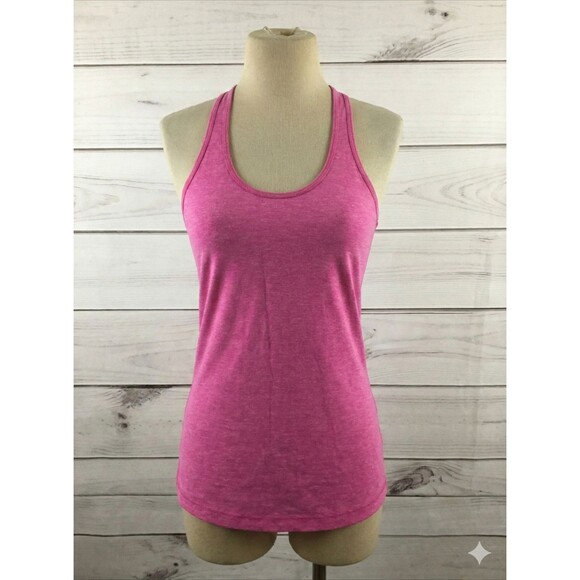 lululemon athletica Tops - Lululemon Racerback Tank Top Heather Pink Size 6 No Size Tag